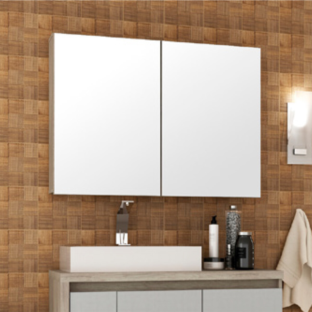 Armario Malbec 100 Cm Color Barrique/argento 