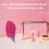 Cepillo Masajeador Limpiador Facial Contorno Ojos Silicona Variante Color Fucsia