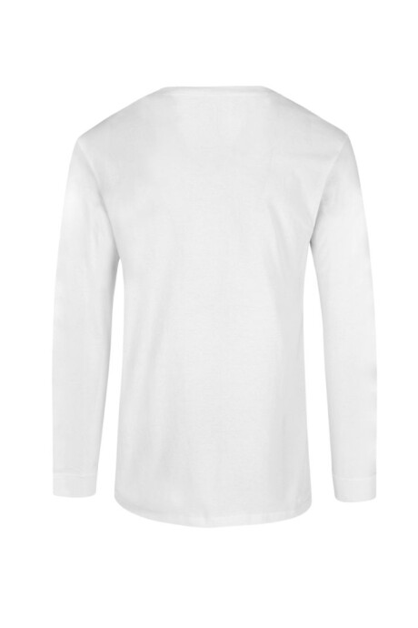 Camiseta a la base niño manga larga Blanco