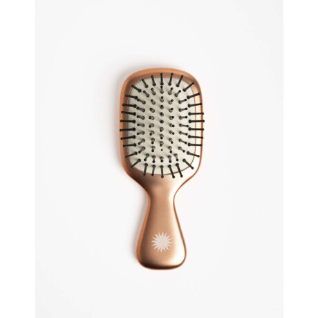 Cepillo Desenredante Metalizado Chico Rosa Metalizado