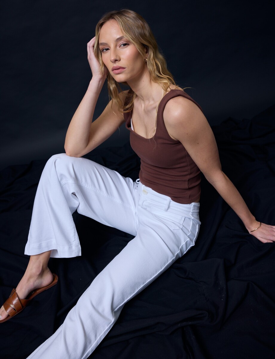 Jean Wide Leg - Blanco 