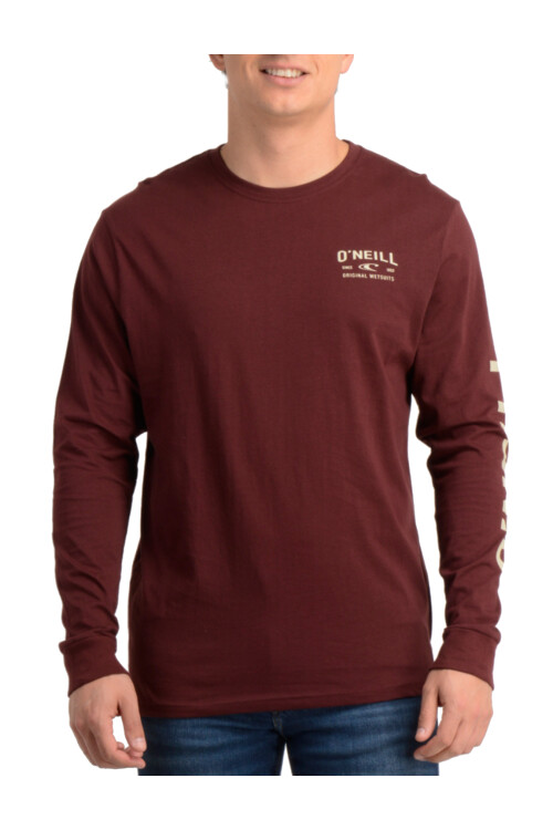 Remera Manga Larga O'Neill Essential Rojo