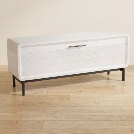 PIE DE CAMA C/BAUL MADERA BLANCO WESTBROOK