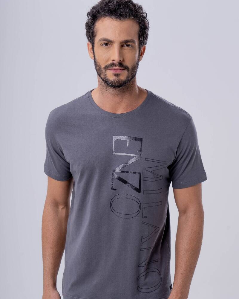 Remera manga corta Gris oscuro