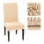 Funda Cubre Sillas Universal Comedor Elastizada Lavable X3 Color Variante Beige