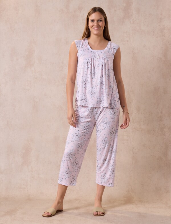 Pijama C/capri ROSA/MULTI