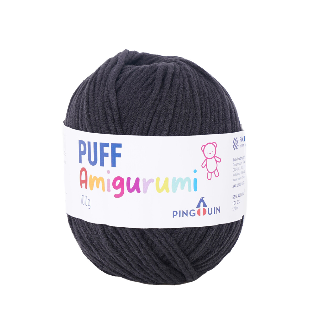 Puff Amigurumi - negro 