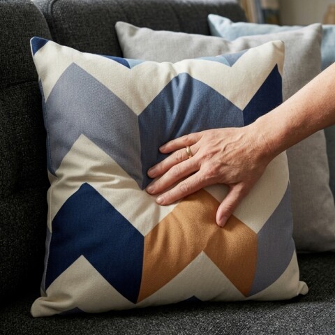 Almohadón Decorativo 45x45 cm - Figuras 08 - Cojín Suave para Cama y Living Almohadón Decorativo 45x45 cm - Figuras 08 - Cojín Suave para Cama y Living