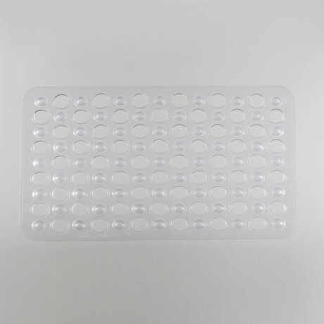 Alfombra Ducha Baño Goma Antideslizante Rectangular 49x32Cm Transparente