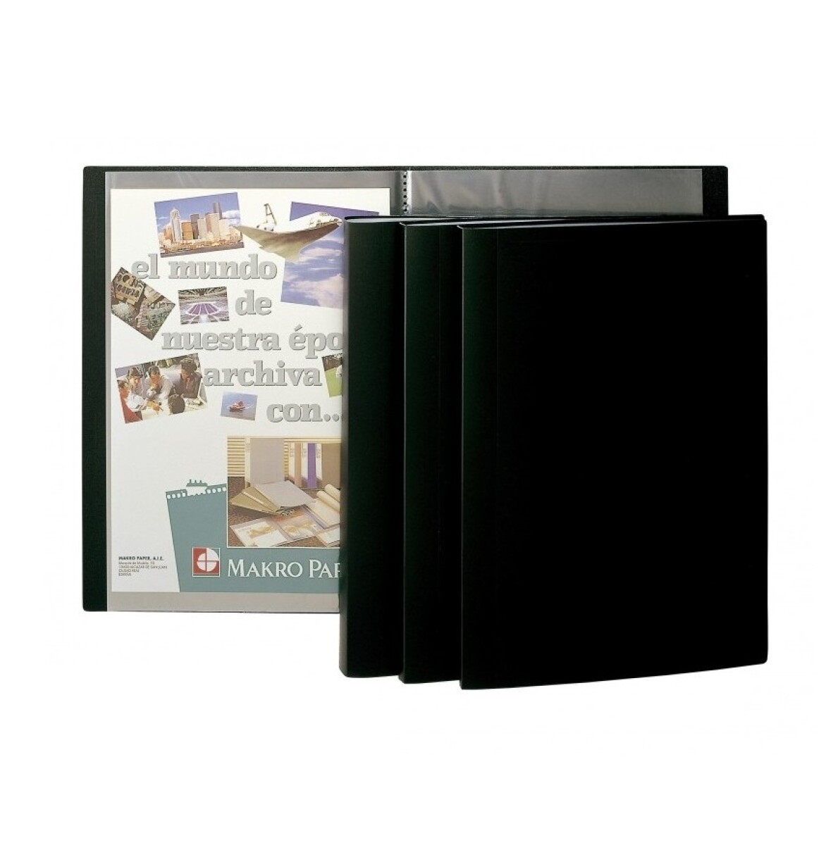 Carpeta C/Fundas A4 20H Negro Plus Office 