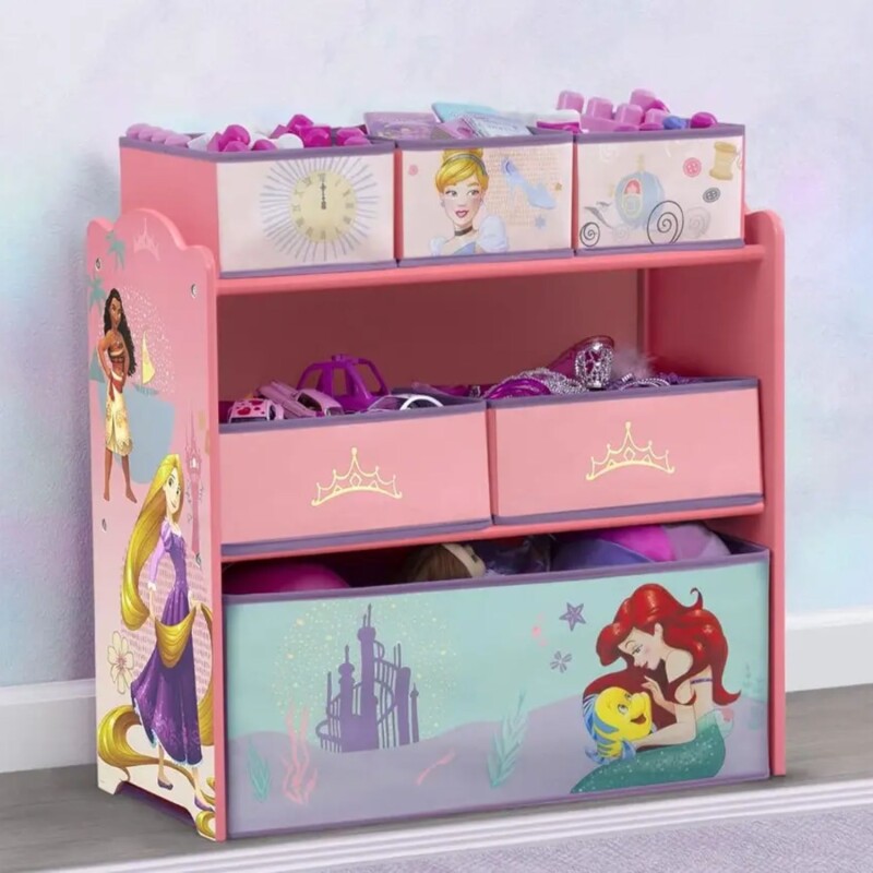 Organizador Infantil Disney C/6 compartimentos Princesas