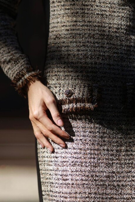 Vestido Tweed Marcelina Beige