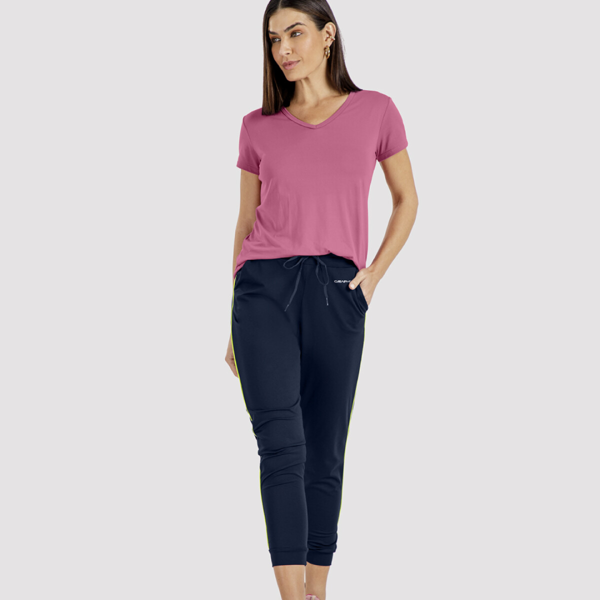 Remera Básica Sport - Rosado 
