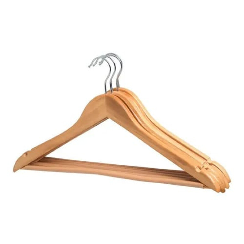 Percha de Madera x3 Percha de Madera x3