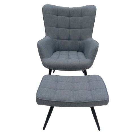 POLTRONA GRIS OSC C/POSA PIES Unica