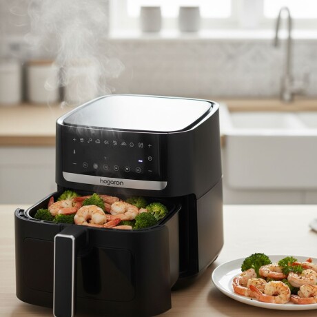 Freidora de Aire HOGARON 1800W Capacidad 8L Panel Digital Y Visor Freidora de Aire HOGARON 1800W Capacidad 8L Panel Digital Y Visor