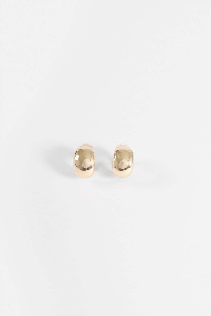 Aros clip bold dorado