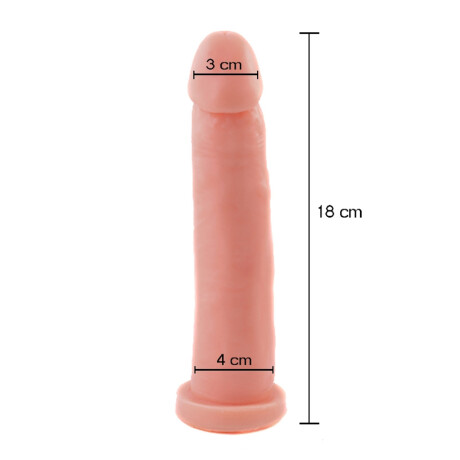 Consolador Géminis Macizo Piel