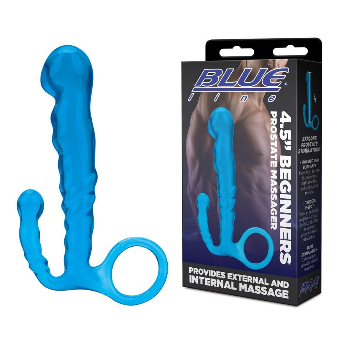 4.5″ Beginners Prostate Massager Blue Line 