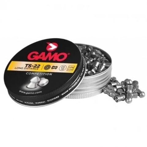Chumbo Gamo Ts 22 Long Distance 5.5mm 200 unidades Chumbo Gamo Ts 22 Long Distance 5.5mm 200 unidades