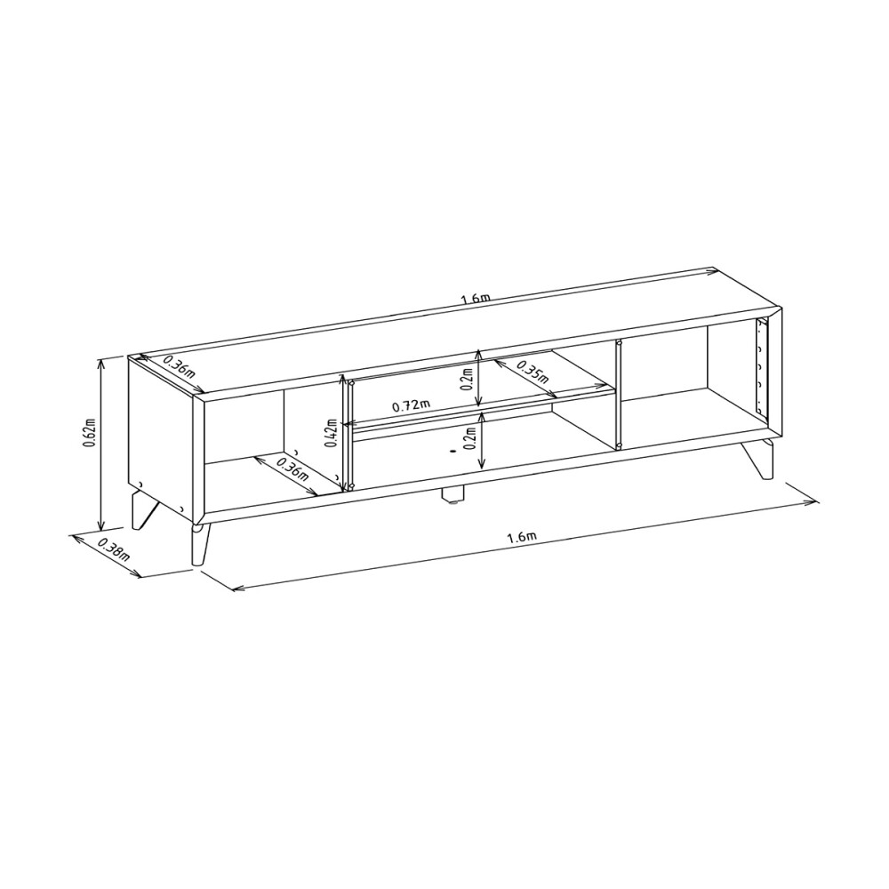 RACK PARA TV MODELO PORTO COLOR JEQUITIBA OFF WHITE Rack Para Tv Modelo Porto Color Jequitiba Off White