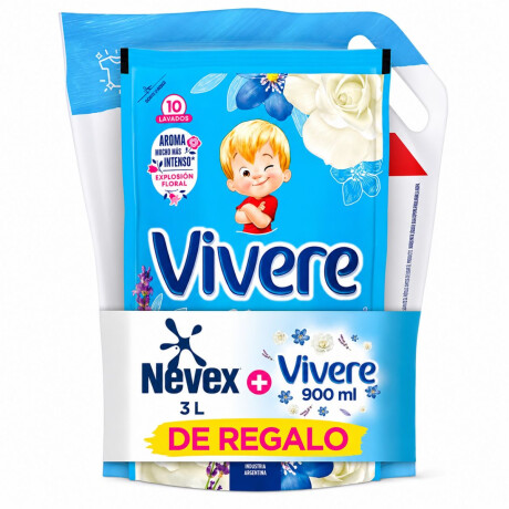 DETERGENTE LIQUIDO PARA ROPA NEVEX MATIC 3 LT DOY PACK + VIVERE 900 ML DETERGENTE LIQUIDO PARA ROPA NEVEX MATIC 3 LT DOY PACK + VIVERE 900 ML