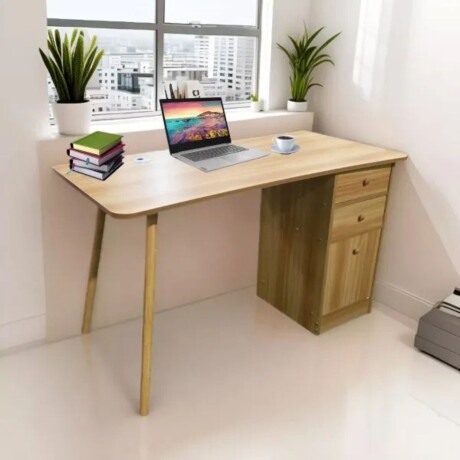 Escritorio Nhome 120x60 Cm Clásico Con Cajones madera