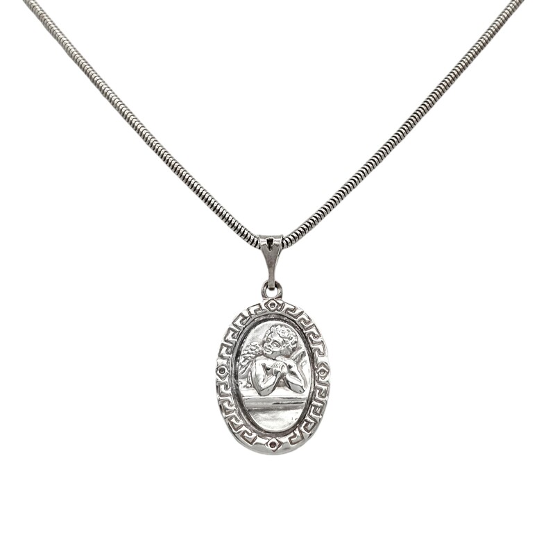 Dije Angel de la Guarda-Plata 925-CP3007 sinpiedra