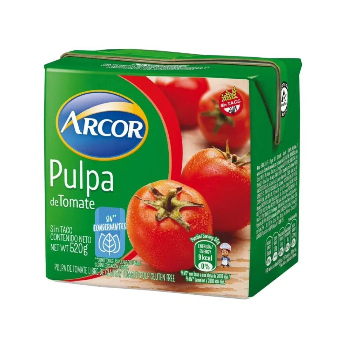 Pulpa de tomates suave ARCOR 520g 