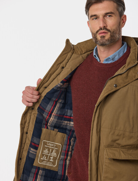 CAMPERA CON CAPUCHA DESMONTABLE Beige