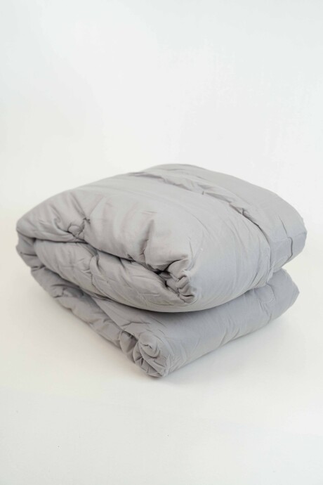 Acolchado Sabina 1 Plaza 1.6kg Gris