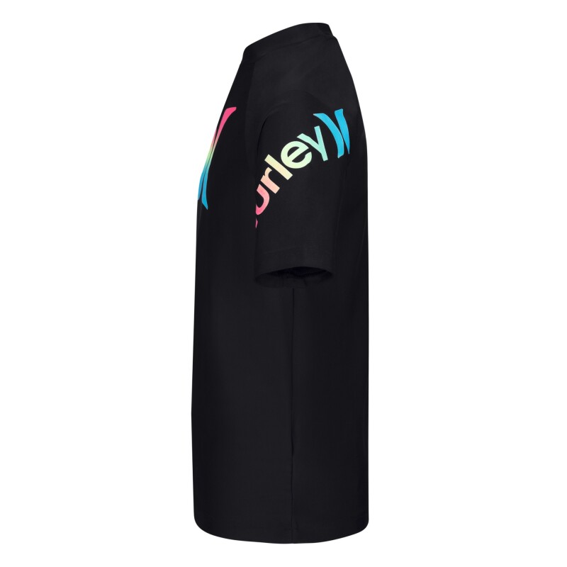 Remera Raglan Rashguard de Niños Negro