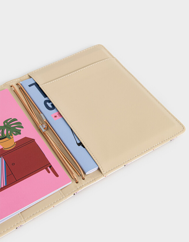 Anotadores Cuadernos y Memos PU Set De Dos Cuadernos Con Cover De Pu Estampada - Combinacion Multicolor