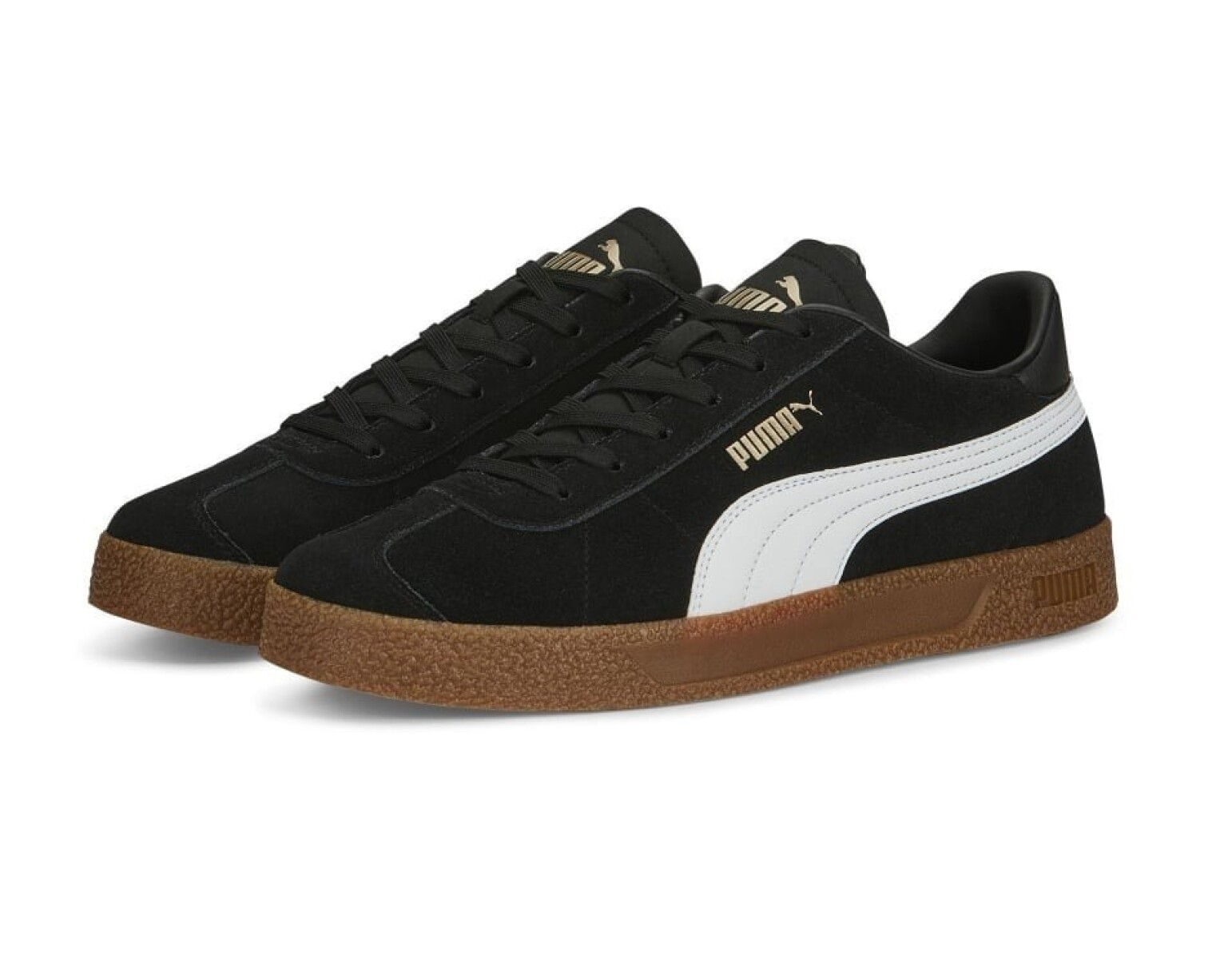 Championes de Hombre Puma Club - Negro - Blanco - Dorado 