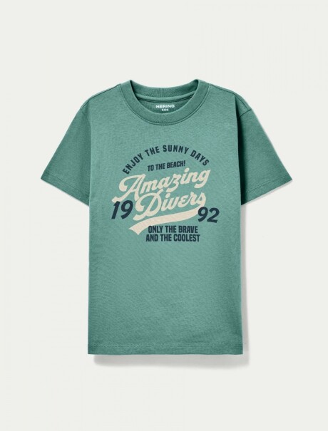 CONJUNTO INFANTIL CON ESTAMPADO VERDE