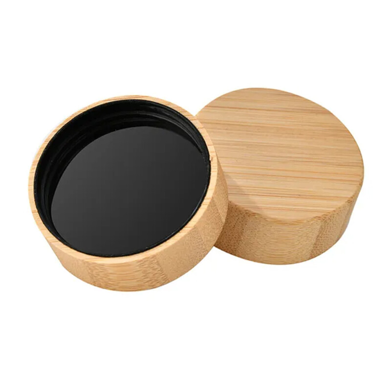 Frasco especiero con tapa de madera x4 TRANSPARENTE