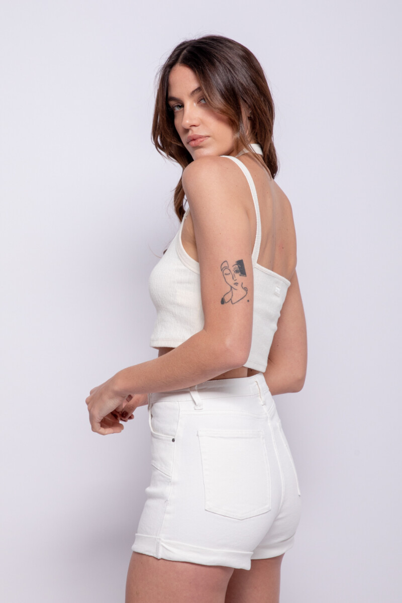 SHORT TOSSY Blanco