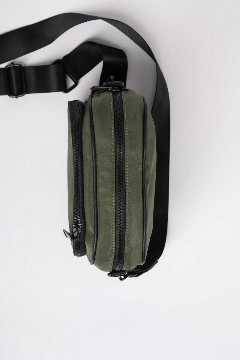 Bandolera beige Verde