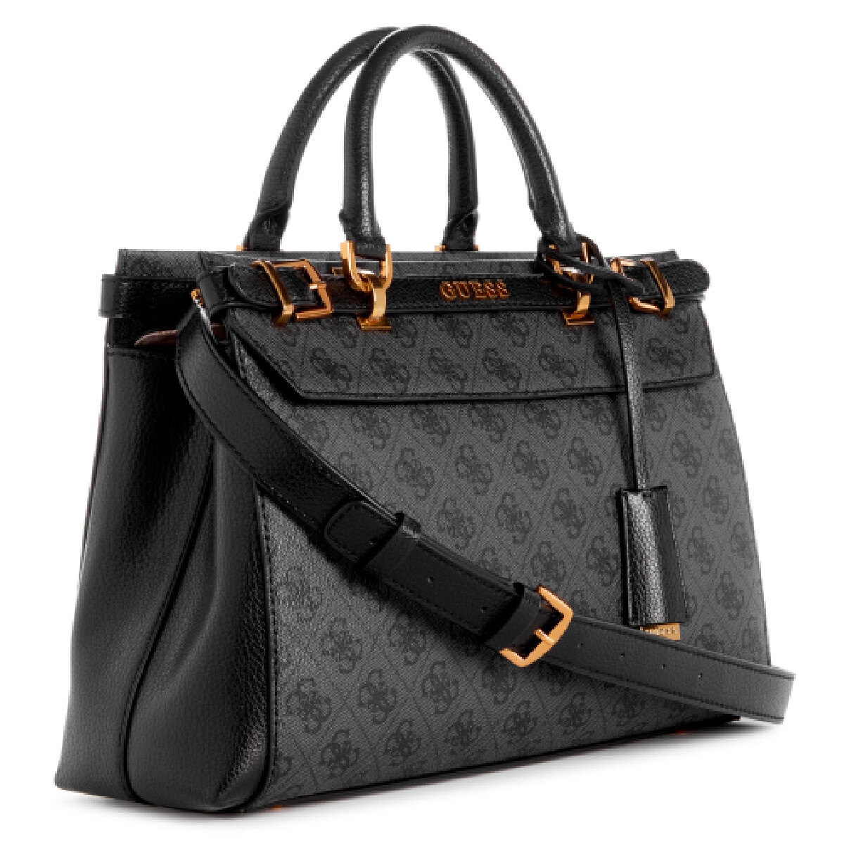 Cartera Guess Sestri Logo Mediana Negro 