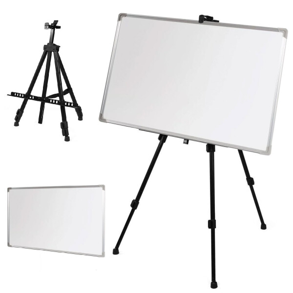 Pizarra Soporte Pie Tripode Caballete Pizarron Blanco 90x60 Pizarra Soporte Pie Tripode Caballete Pizarron Blanco 90x60