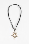 Collar cordón dije sol gotic dorado