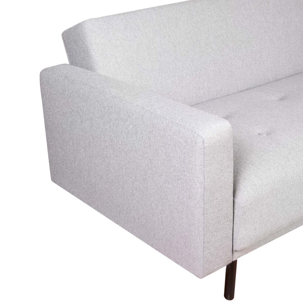 SOFÁ CAMA 2 CUERPOS TELA GRIS HUGO