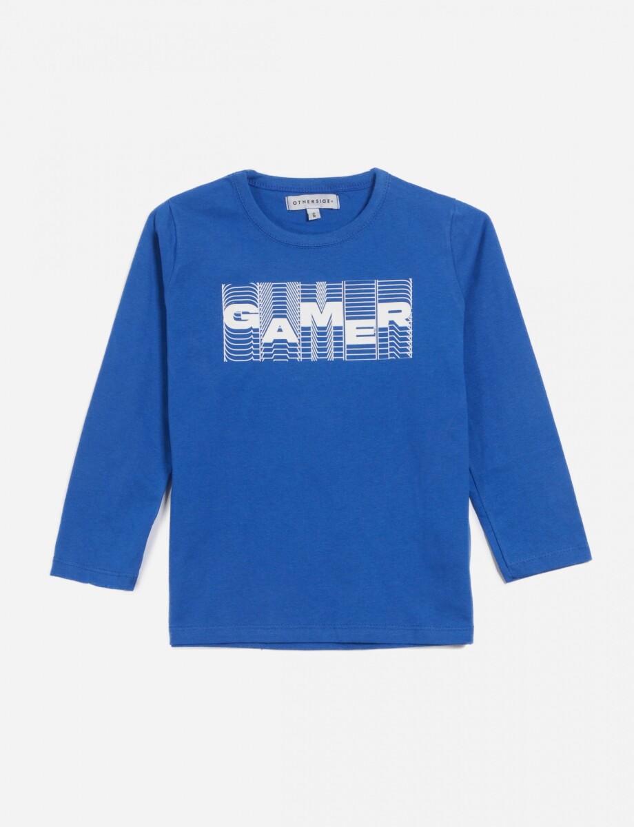 Remera Gamer - Azul 