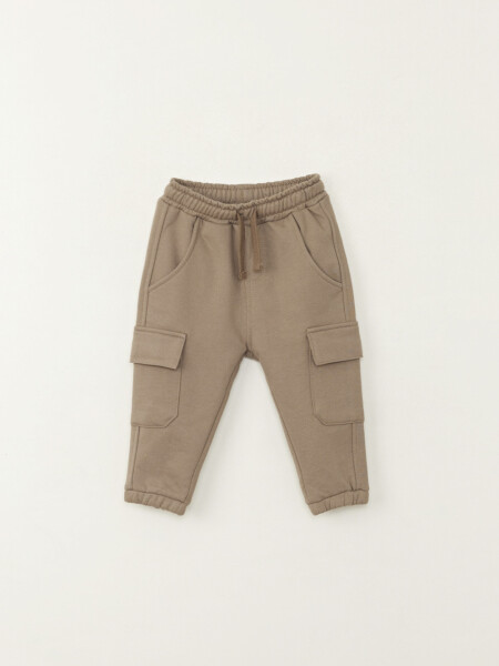 Pantalón deportivo cargo jogger bolsillos Kaki