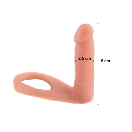 Anillo Hot Finger Corto Macizo Piel