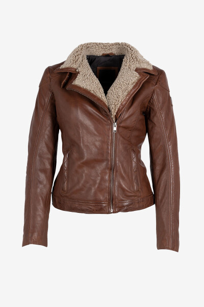 CHAQUETA DE MUJER Cognac