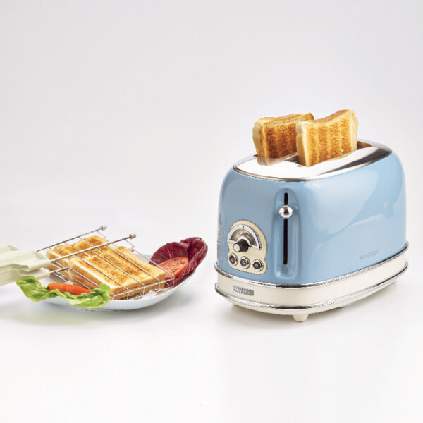 Tostadora Ariete Vintage Retro 2 Panes AZUL