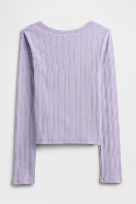 Remera Rib Niña Orchid