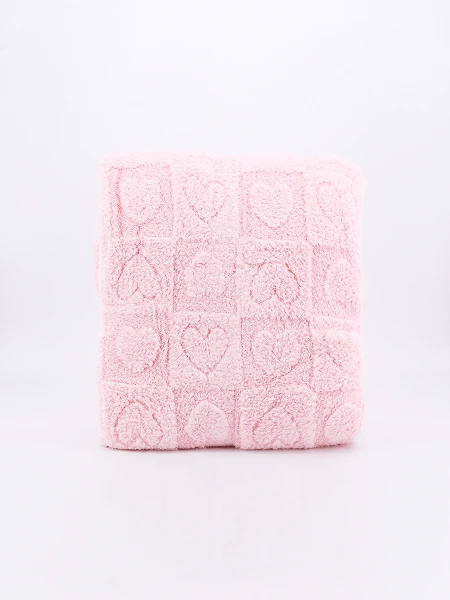 FLANNEL CORAZONES 1 PLAZA ROSADO