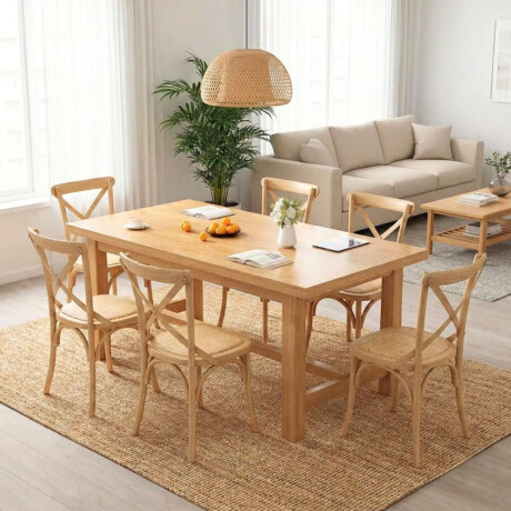 Mesa de comedor Madera Maciza Toronto 140 cm